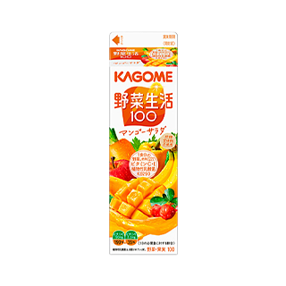 タメせる！カゴメ「野菜生活100 マンゴーサラダ 900ml 12本（要冷蔵）」