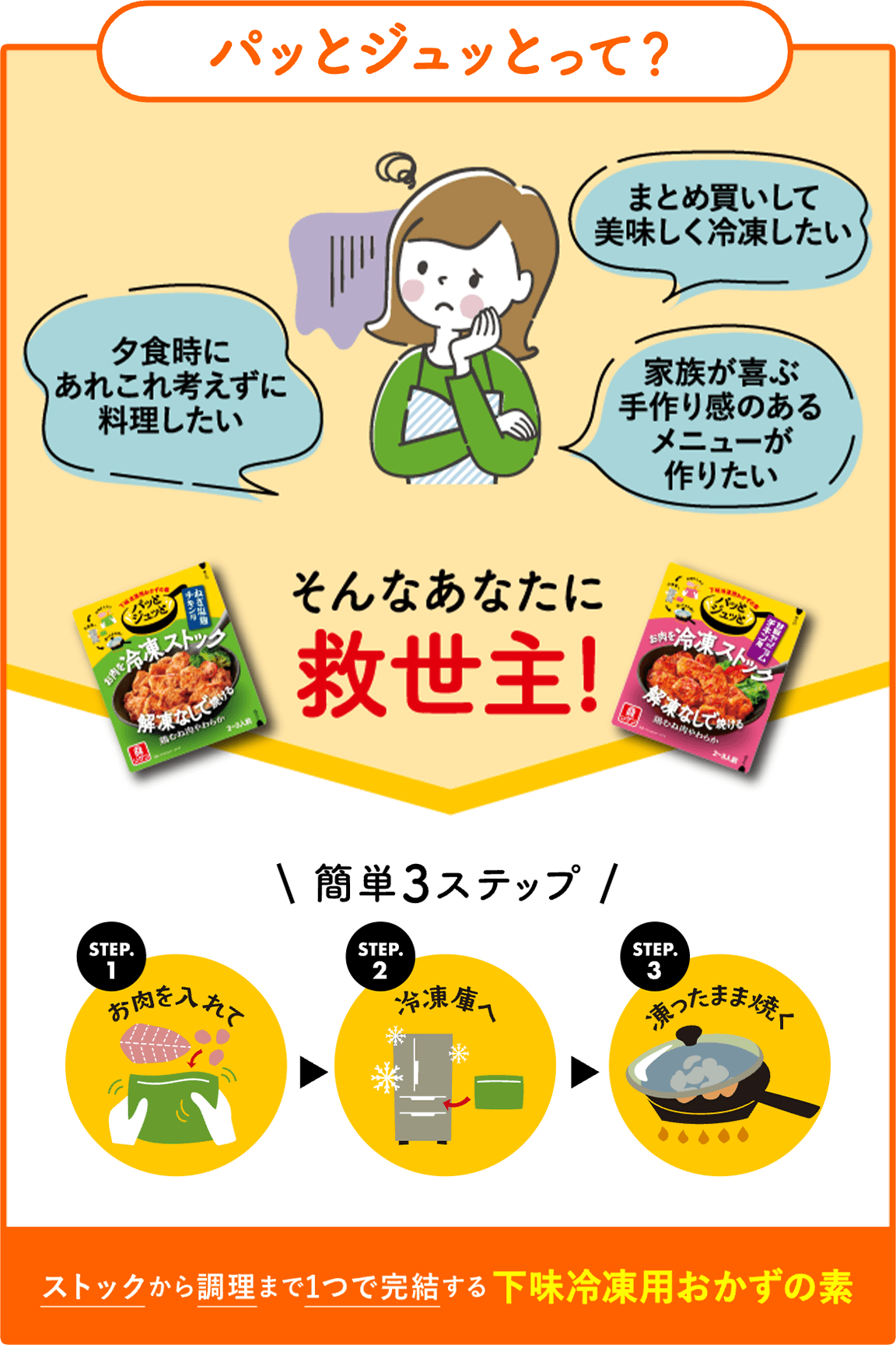パッとジュっとって?