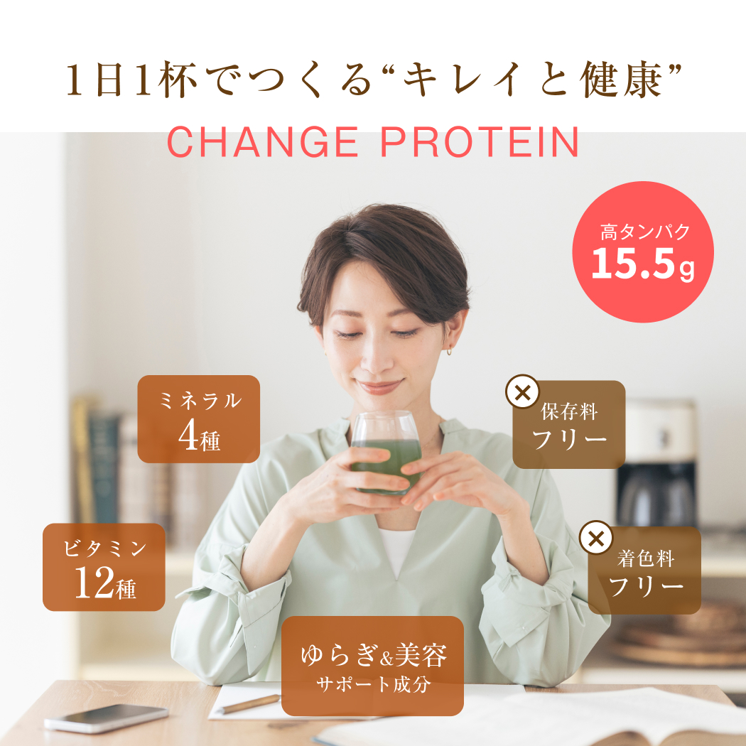 11tłhLCƌNhCHANGE PROTEIN ^pN15.5g ~l4 ۑt[ r^~12 Ft[ 炬&eT|[g