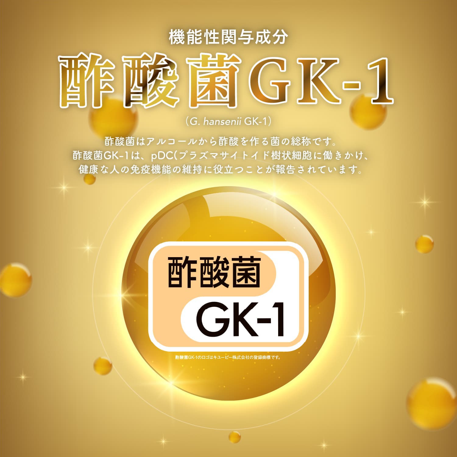 機能性関与成分 酢酸菌 GK-1