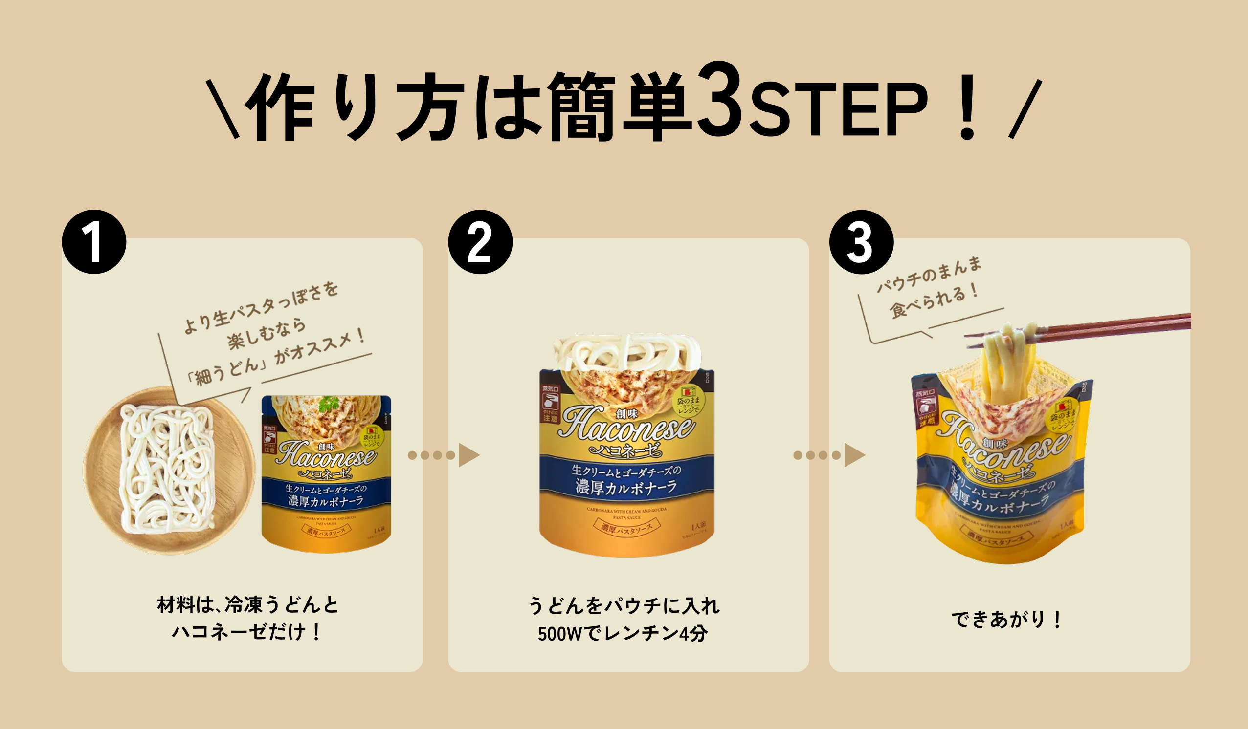 \作り方は簡単3STEP!/