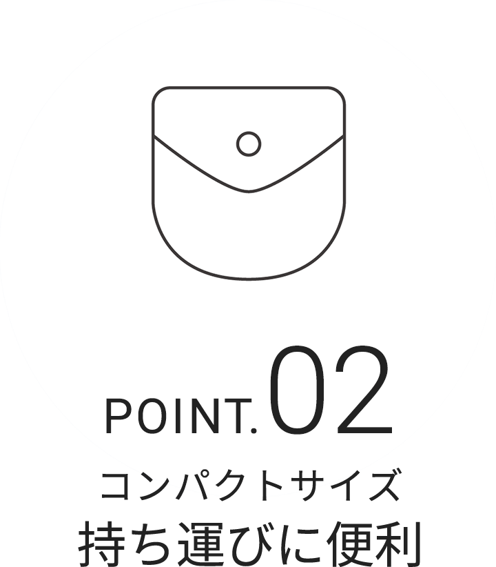 Point.02 �R���p�N�g�T�C�Y �����^�тɕ֗�