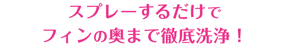 �X�v���[���邾���Ńt�B���̉��܂œO����I