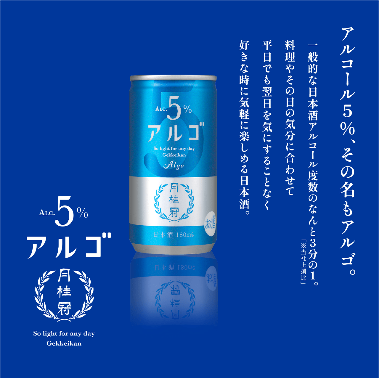 アルコール5%その名もアルゴ。