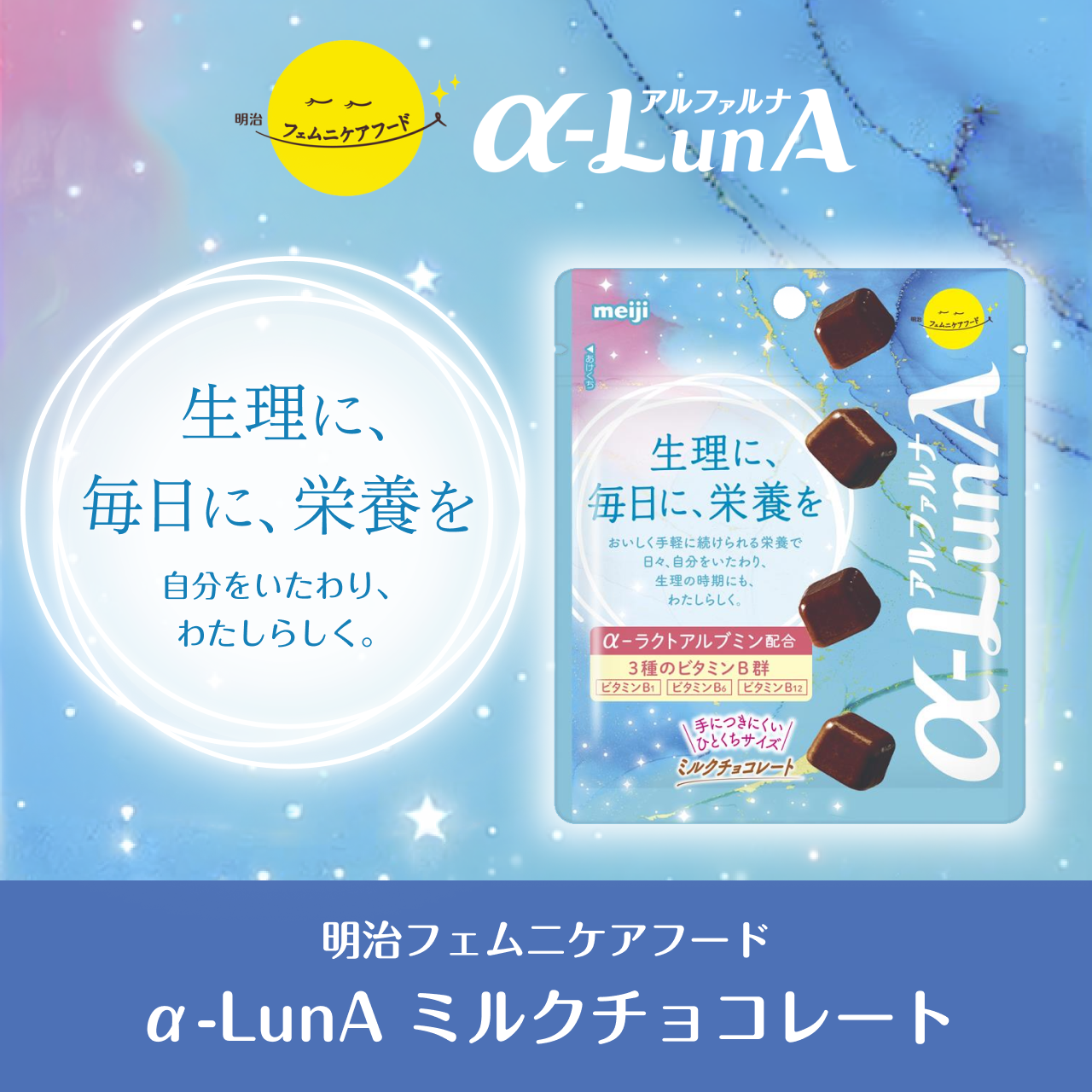 明治フェムニケアフード α-LunA ミルクチョコレート