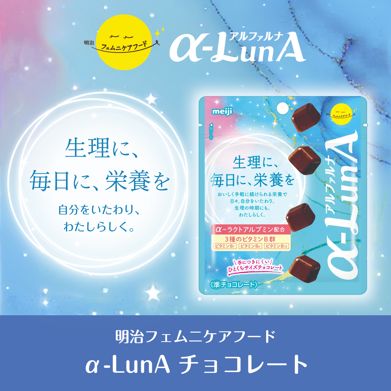 明治フェムニケアフード α-LunA ミルクチョコレート