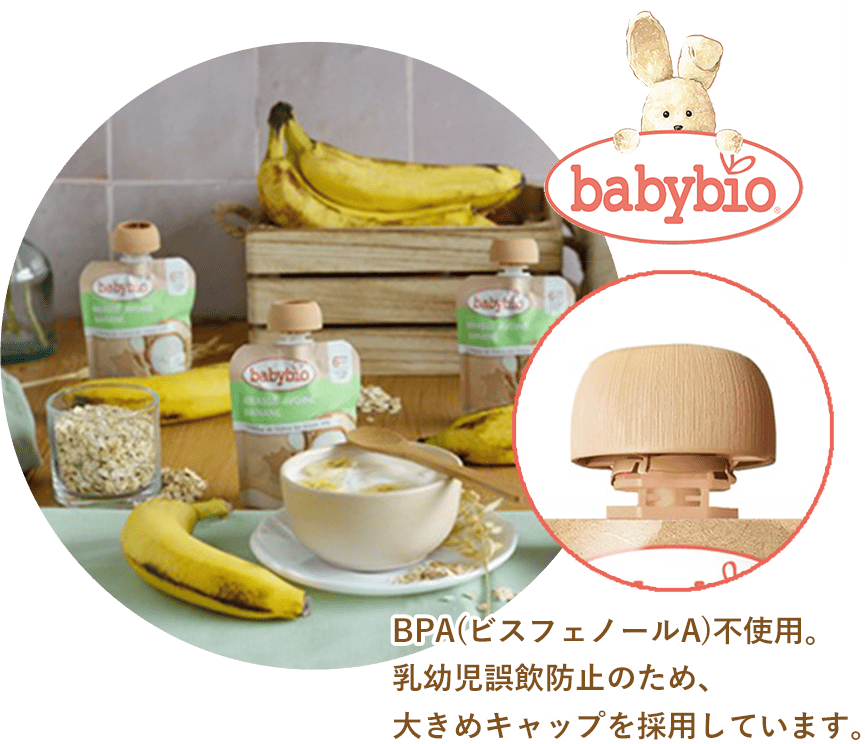 BPA�s�g�p�B���c������h�~�̂��߁A�傫�߃L���b�v���̗p���Ă��܂��B