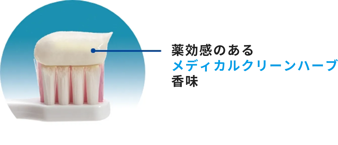 薬効感のあるメディカルクリーンハーブ香味