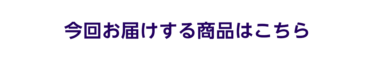 今回お届けする商品はこちら