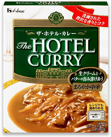 The HOTERL CURRY�@���N���[���ƃo�^�[�̎|�ݗn���������܂�₩���h��