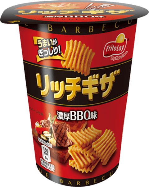 タメせる！ジャパンフリトレー「リッチギザ 濃厚BBQ味 24個」