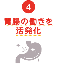 （４）胃腸の働きを活発化