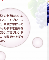 �[�݂̂��閡�킢�̃R���R�[�h�O���[�v�ƁA�u�₩�ȊẪ݂V�����h�l��▭�ȃo�����X�Ńu�����h���A�Y�_�Ŏd�グ�܂����B