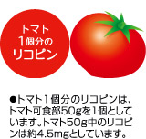 トマト1個分のリコピン