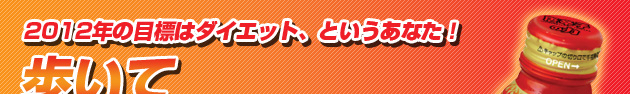 年始からは日常の「歩き」をいかしてダイエット!
