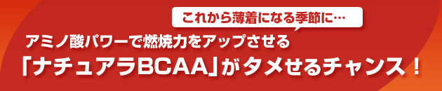 ���ꂩ�甖���ɂȂ�G�߂Ɂ@�A�~�m�_�p���[�ŔR�ė͂��A�b�v������u�i�`���A��BCAA�v���^������`�����X�I