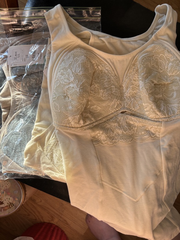 リラックスケアノンワイヤーブラキャミ2色3枚（LLサイズ）