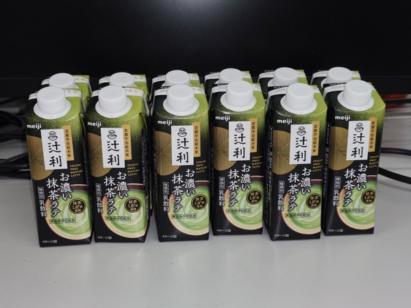 辻利 お濃い抹茶ラテ（210ml）　48本セット