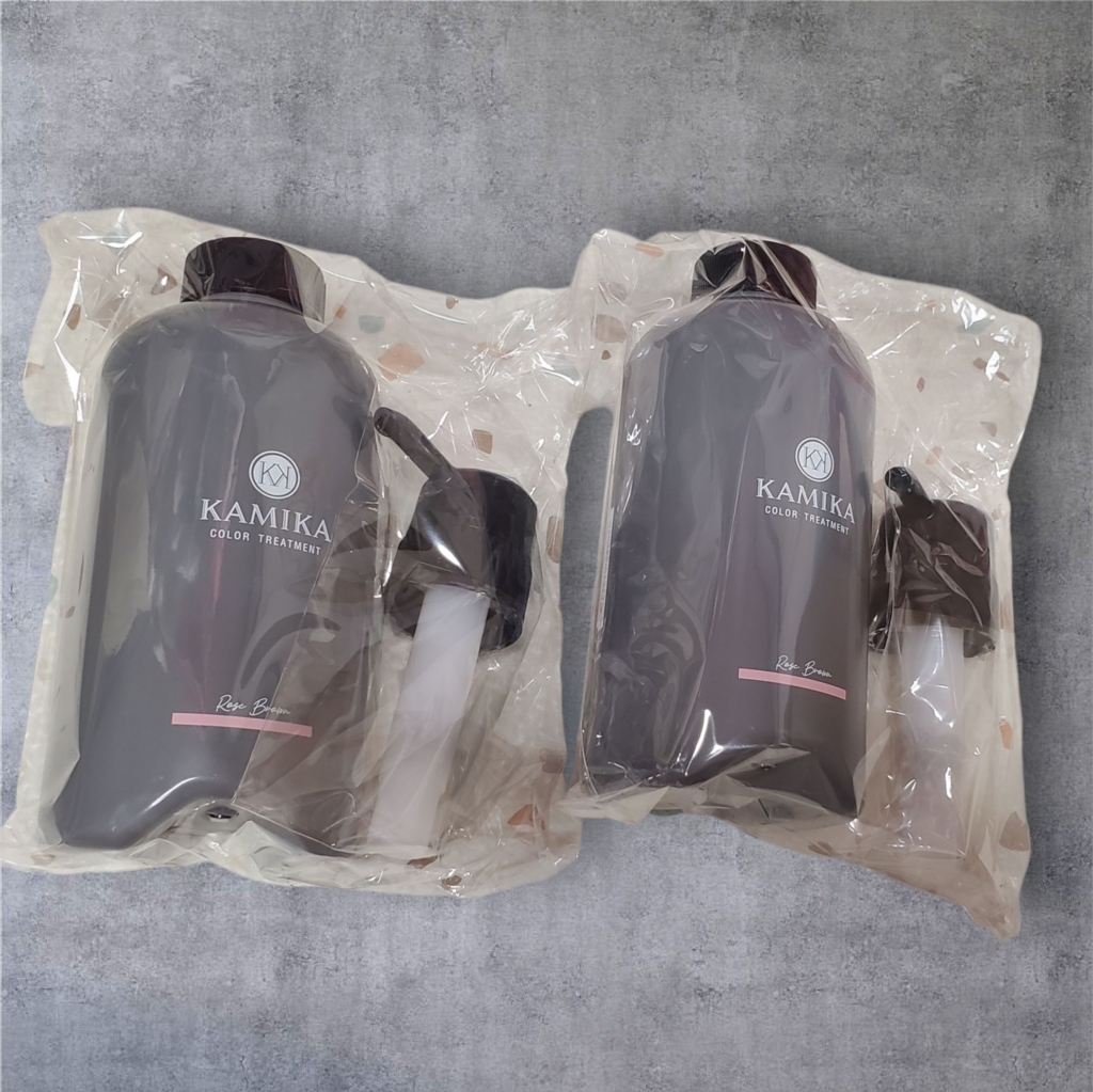 KAMIKA カラー トリートメント ローズブラウン 3本セット タメせる！ECH「KAMIKA白髪染めカラートリートメント ローズ