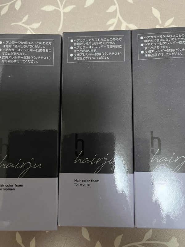 hairju �w�A�J���[�t�H�[��(�i�`�������u���b�N) 3�{�Z�b�g