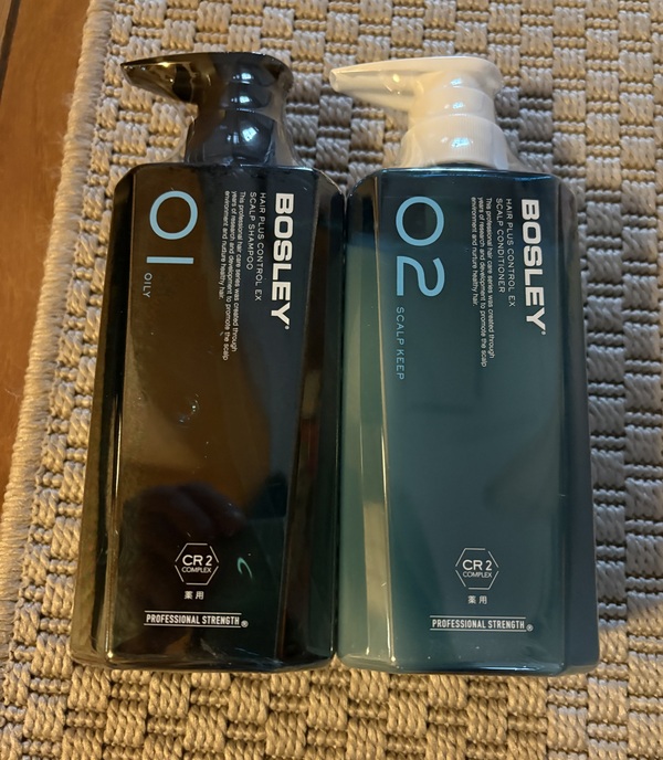 BOSLEYヘアプラス コントロールEX 薬用スカルプシャンプー（オイリー）・コンディショナー2種2個