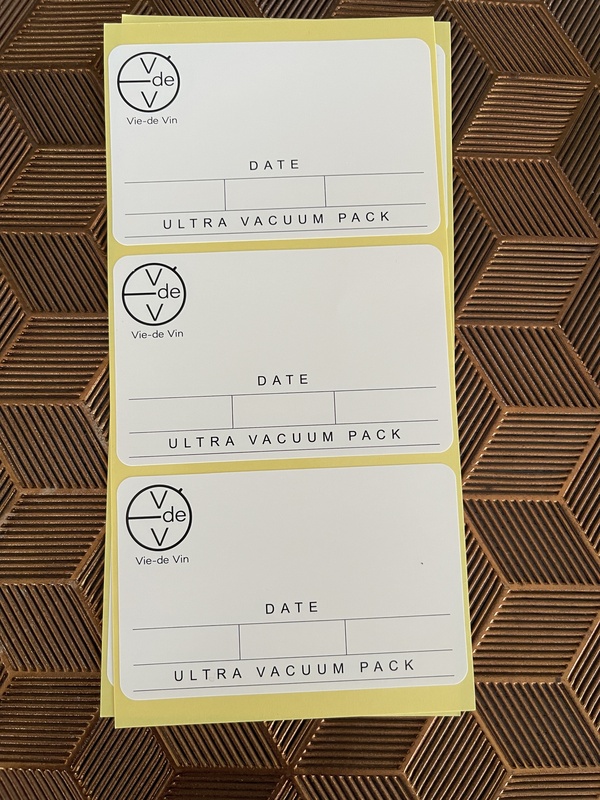 真空ワイン保存パウチ Vie-de Vin（ヴィドヴァン） 750ml　2点