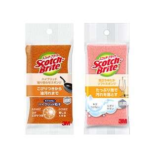 スコッチ・ブライト™ 食器洗いスポンジ2種