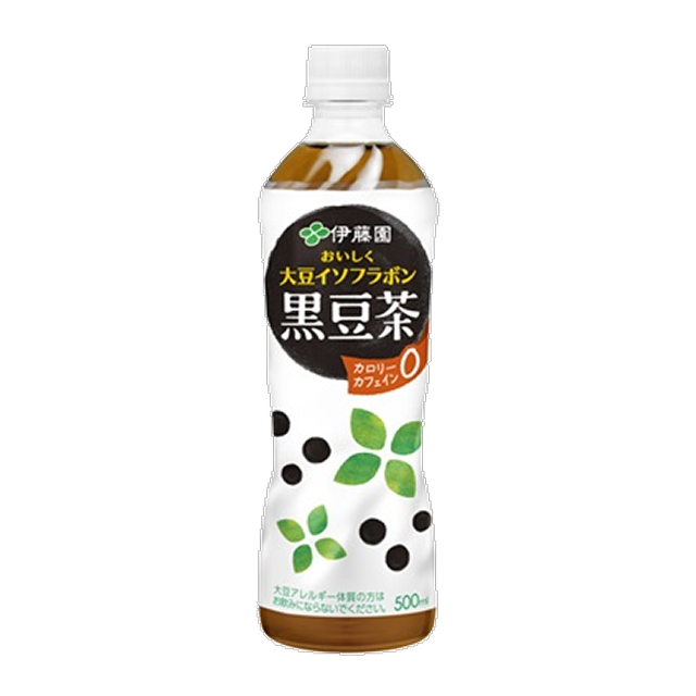 タメせる！伊藤園「伊藤園 おいしく大豆イソフラボン黒豆茶（500ml