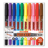 タメせる！三菱鉛筆「プロッキー 細字丸芯＋極細 10本セット」