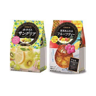 日東紅茶 ホワイトサングリア/果実あふれるフルーツティー 2種10点
