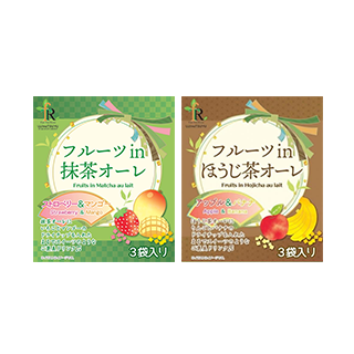 フルーツ in 抹茶オーレ／ほうじ茶オーレ 2種4箱